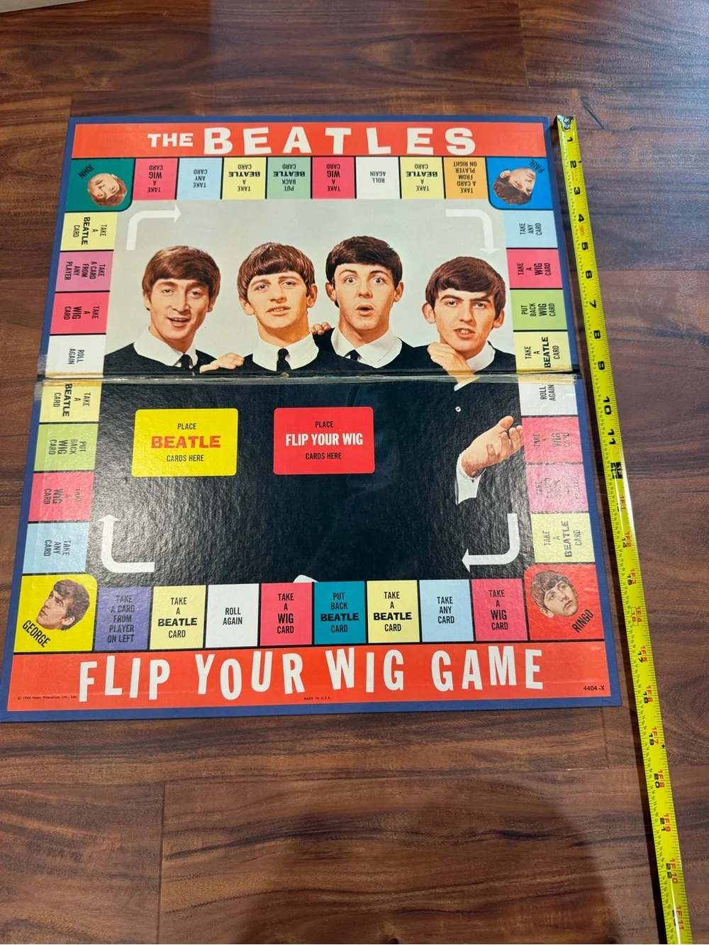 Vintage 1964 The Beatles Flip Your Wig Board Game Milton Bradley Co